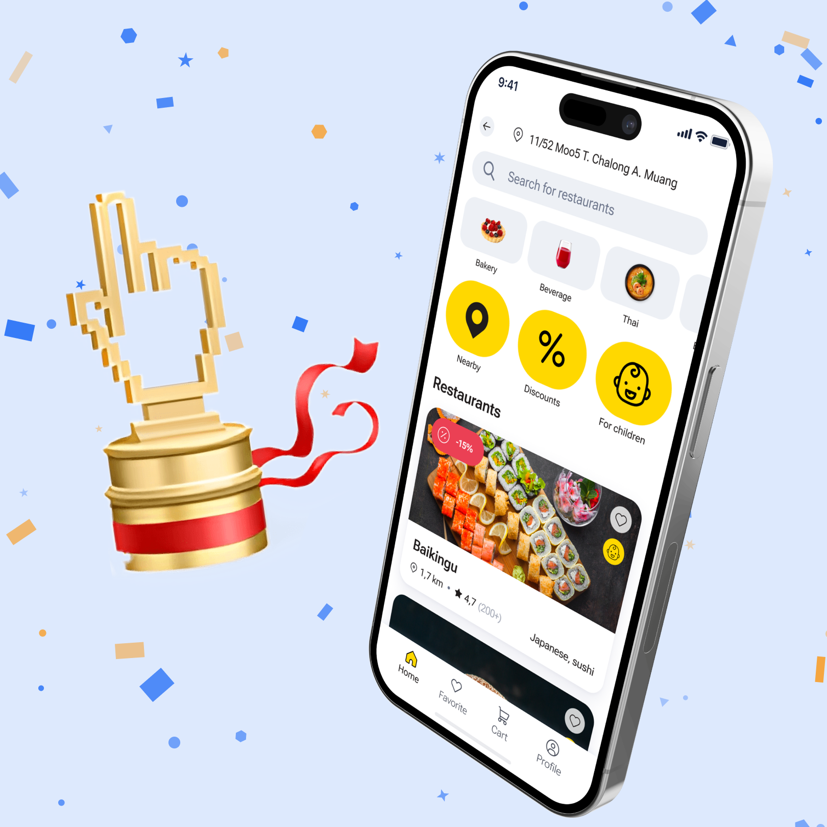 The LighTech food delivery project in Phuket was shortlisted for the Runet Rating 2024 Contest.