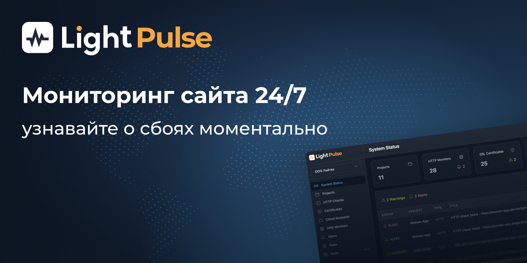 Online site monitoring