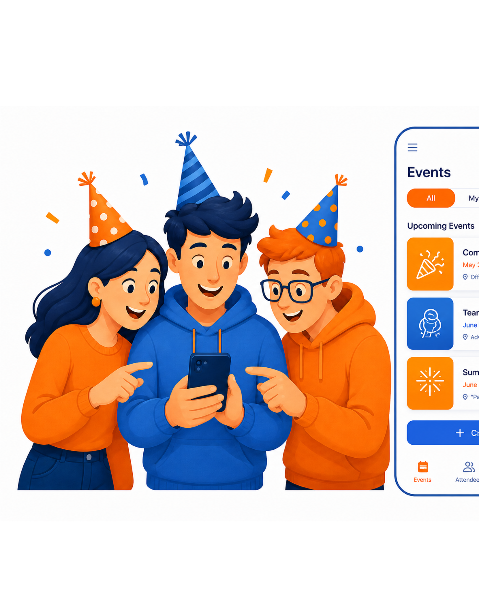 Development of mobile applications for events