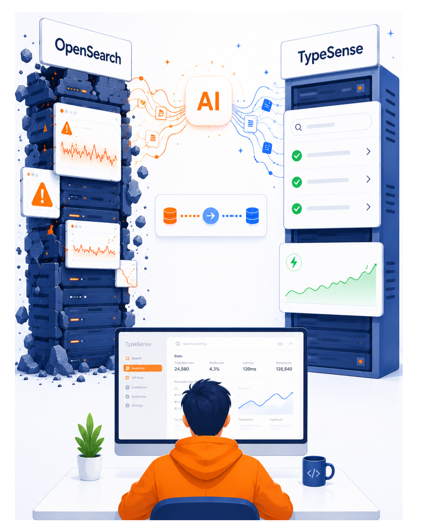 Migration from OpenSearch to TypeSense using AI