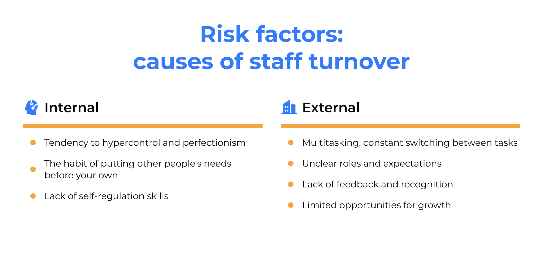 Causes of staff turnover