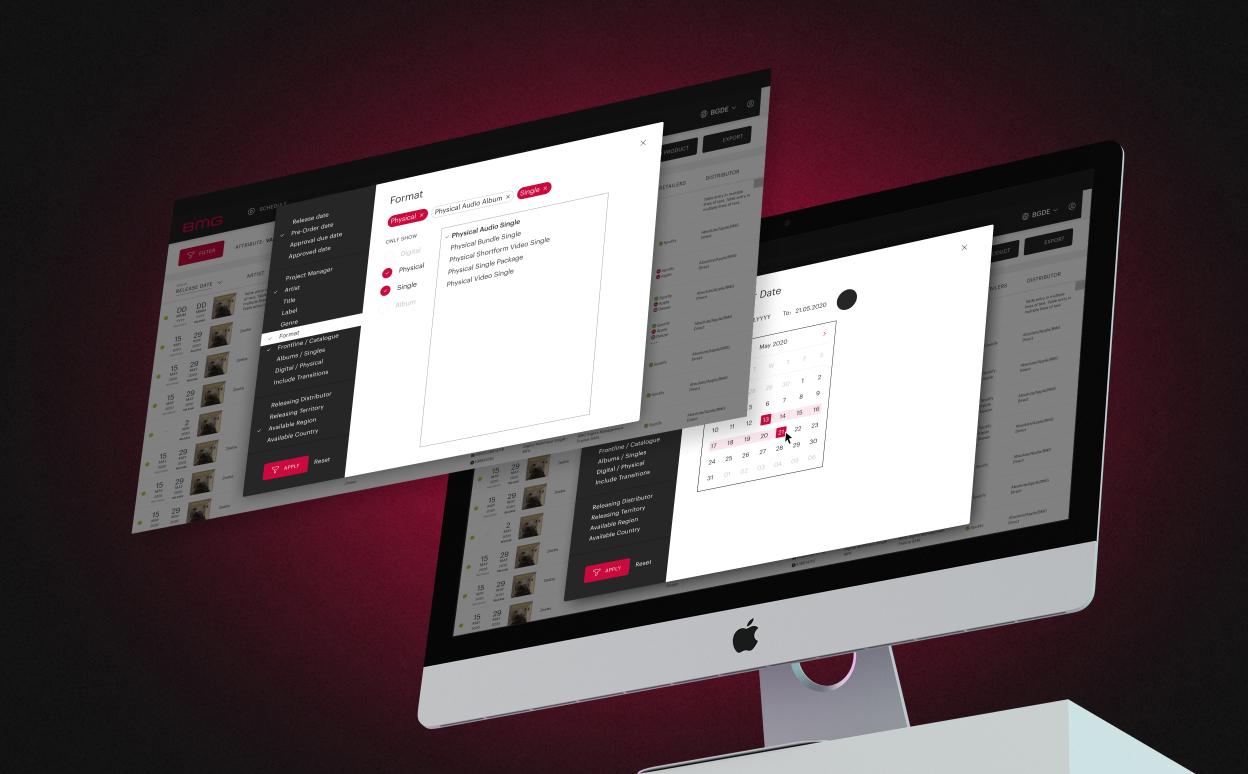 Интерфейс приложения для медиа