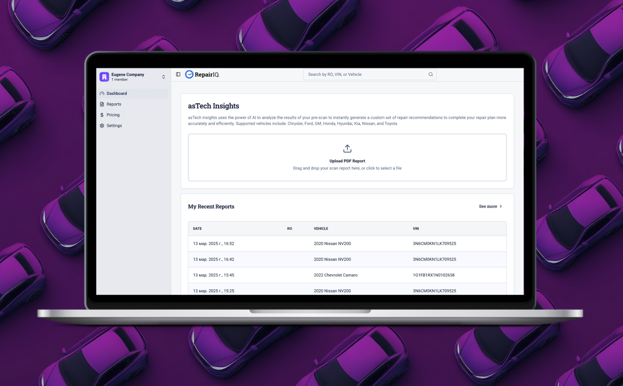 How the platform for automotive diagnostics and services works